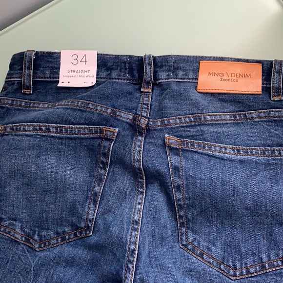 MANGO Mid Waist straight jeans size 34 - Picture 12 of 12